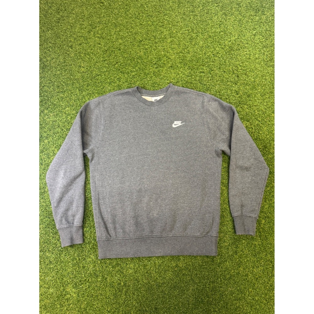Nike Sportswear Club Fleece Crewneck Sweatshirt Grey Small